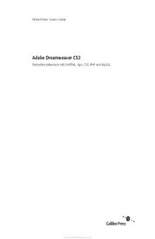 Adobe Dreamweaver CS3: Webseiten entwickeln mit (X)HTML, Ajax, CSS, PHP und MySQL