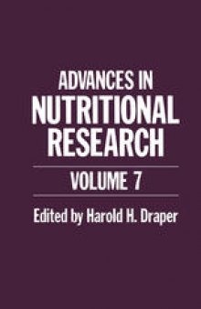 Advances in Nutritional Research