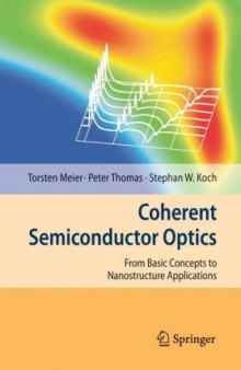 Coherent semiconductor optics: from basic concepts to nanostructure applications