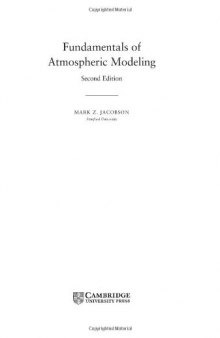 Fundamentals of atmospheric modeling