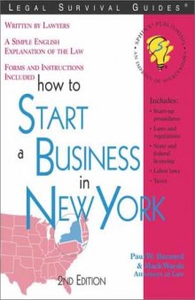 How to Start a Business in New York (Legal Survival Guides)