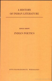 A History of Indian Literature. Vol. V. Fasc.3 Indian Poetics  