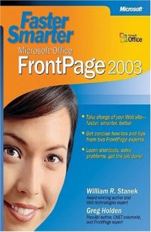 Faster Smarter Microsoft Office FrontPage 2003