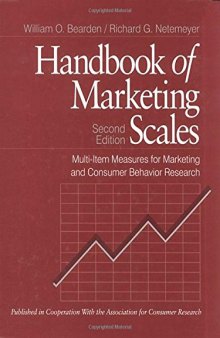 Handbook of Marketing Scales: Multi-Item Measures for Marketing and Consumer Behavior Research