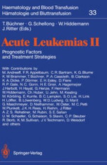 Acute Leukemias II: Prognostic Factors and Treatment Strategies