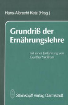 Grundriß der Ernährungslehre