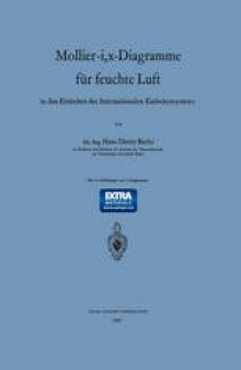 Mollier-i, x-Diagramme für feuchte Luft: in den Einheiten des Internationalen Einheitensystems