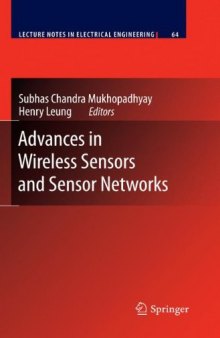 Advances in Wireless Sensors and Sensor Networks