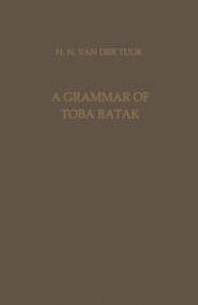 A Grammar of Toba Batak