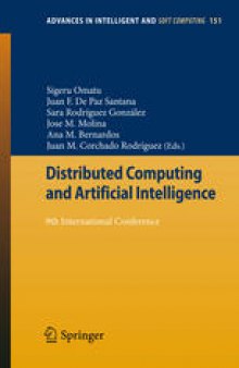 Distributed Computing and Artificial Intelligence: 9th International Conference