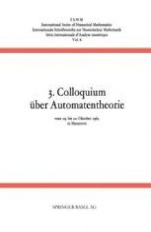 3. Colloquium über Automatentheorie