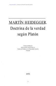 Doctrina de la verdad seguМЃn Platôn