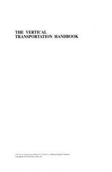 The Vertical Transportation Handbook, Third Edition