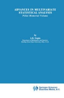 Advances in Multivariate Statistical Analysis: Pillai Memorial Volume