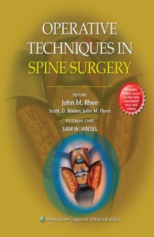 Operative Techniques in Spine Surgery