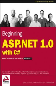 Beginning ASP.NET 1.0 with C#