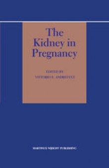 The Kidney in Pregnancy