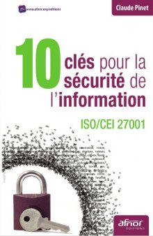 10 clés pour la sécurité de l'information : ISO/CEI 27001