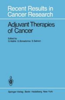 Adjuvant Therapies of Cancer