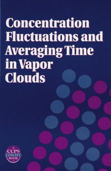 Concentration Fluctuations and Averaging Time in  Vapor Clouds