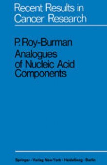 Analogues of Nucleic Acid Components: Mechanisms of Action