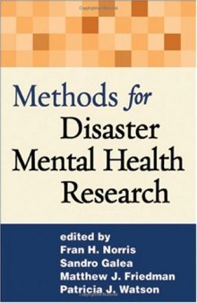 Methods for Disaster Mental Health Research