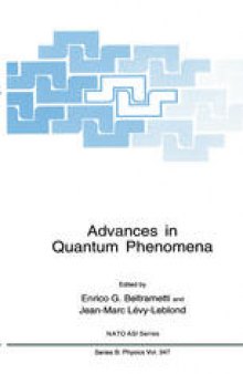 Advances in Quantum Phenomena