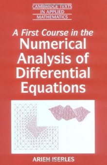 A First Course in the Numerical Analysis of Differential Equations