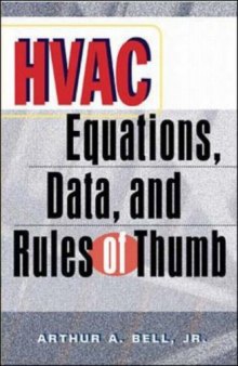 HVAC Equations, Data and Rules of Thumb