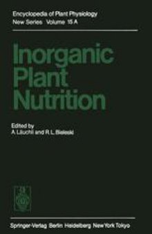 Inorganic Plant Nutrition