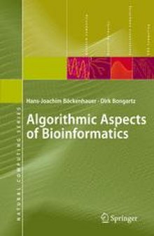 Algorithmic Aspects of Bioinformatics