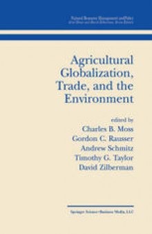 Agricultural Globalization Trade and the Environment