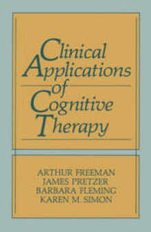 Clinical Applications of Cognitive Therapy