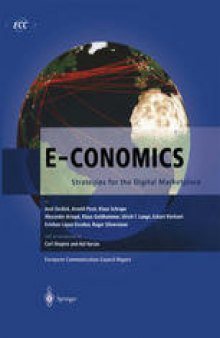 E-Conomics: Strategies for the Digital Marketplace