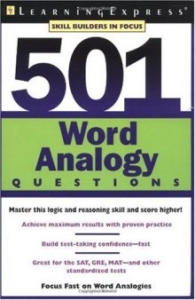 501 Word Analogies Questions