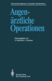 Augenärztliche Operationen