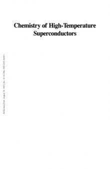 Chemistry of High-Temperature Superconductors