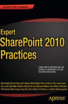 Expert SharePoint 2010 Practices