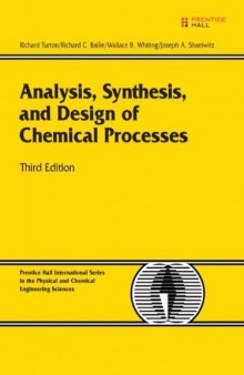 Analysis, Synthesis and Design of Chemical Processes. Solution manual