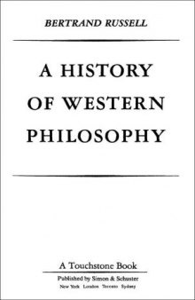 A History of Western Philosophy