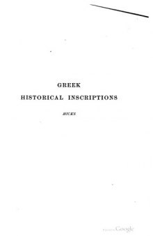 A manual of Greek historical inscriptions