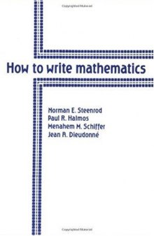 How to write mathematics