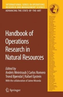 Handbook of operations research in natural resources