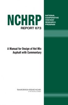 A manual for design of hot mix asphalt with commentary