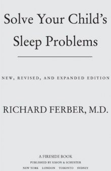 Solve Your Child's Sleep Problems: Revised Edition: New, Revised, and Expanded Edition