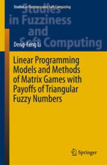 Linear Programming Models and Methods of Matrix Games with Payoffs of Triangular Fuzzy Numbers