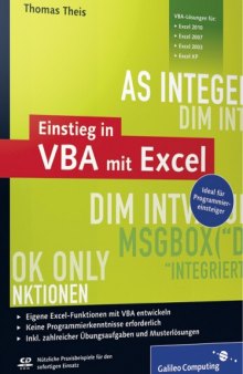 Einstieg in VBA mit Excel, 2. Auflage