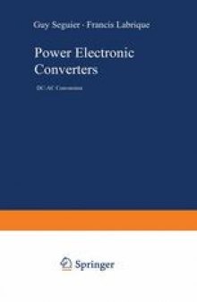 Power Electronic Converters: DC-AC Conversion