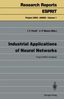 Industrial applications of neural networks: project ANNIE handbook