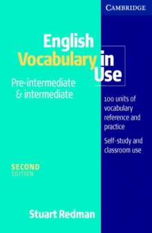 English Vocabulary in Use Pre-intermediate and Intermediate